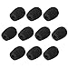 uxcell 10PCS Foam Mic Cover Headset Microphone Windscreen Shield Protection Black 12mm Length for Headset Lapel Lavalier