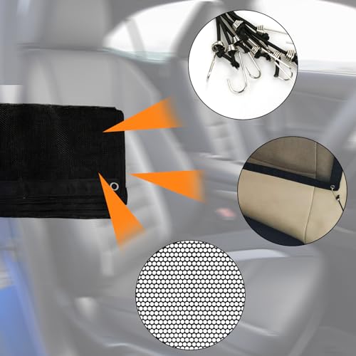 lygchii Rede de proteção de carro para animais de estimação, 115 x 62 cm, rede de barreira de obstác