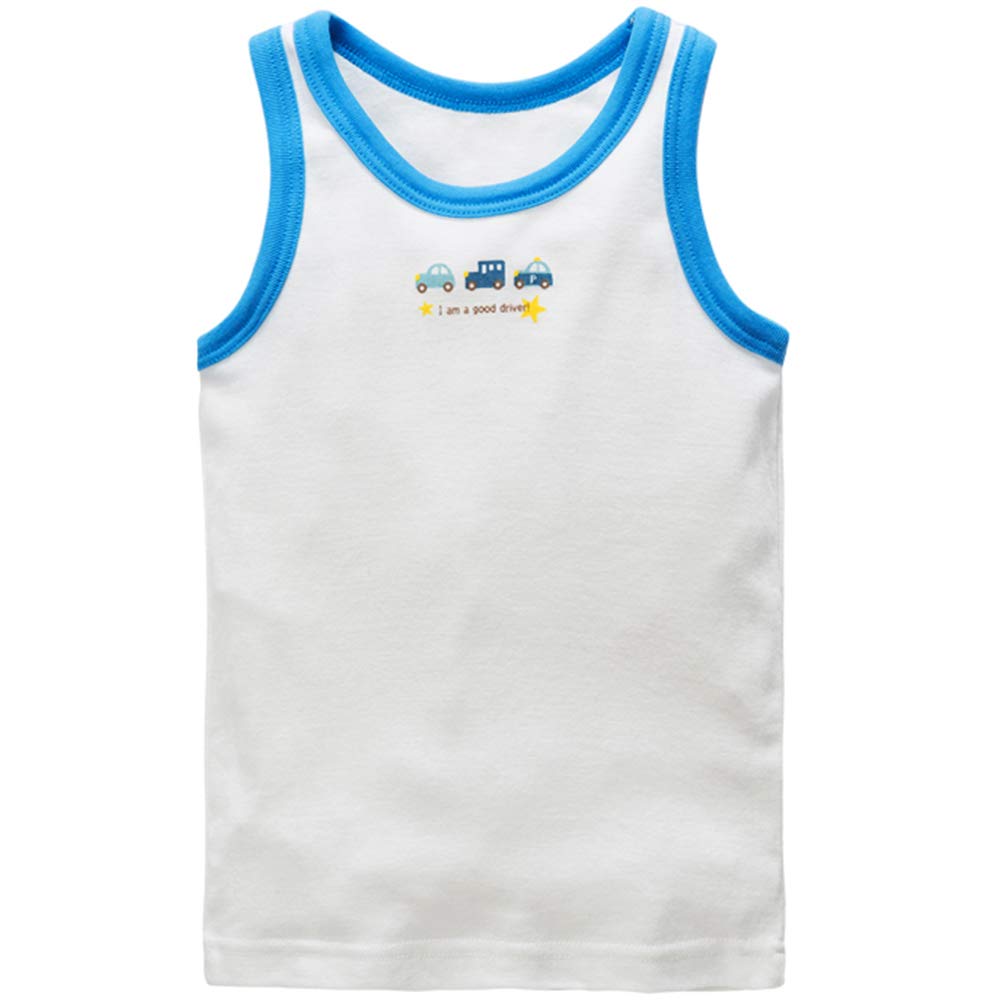 Canottiera da ragazzo per bambini senza maniche in cotone 12M-6Y