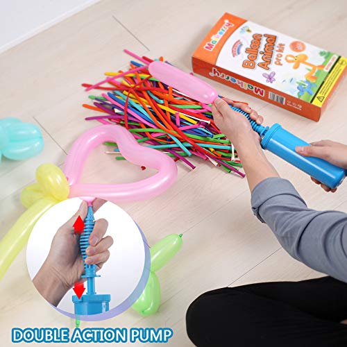 image for Maikerry Balloon Animals Kit Twisting Balloons with Pump 200 Pack of 2