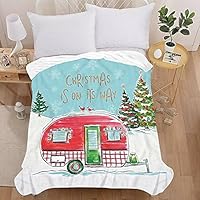 R.SHARE Coperta Natalizia Fluffy Plaid con Filo d'oro Coperta Invernale Morbida e Calda Spesso Per Letto Divano Decorazione Natale,150 x 200 cm,Rosso
