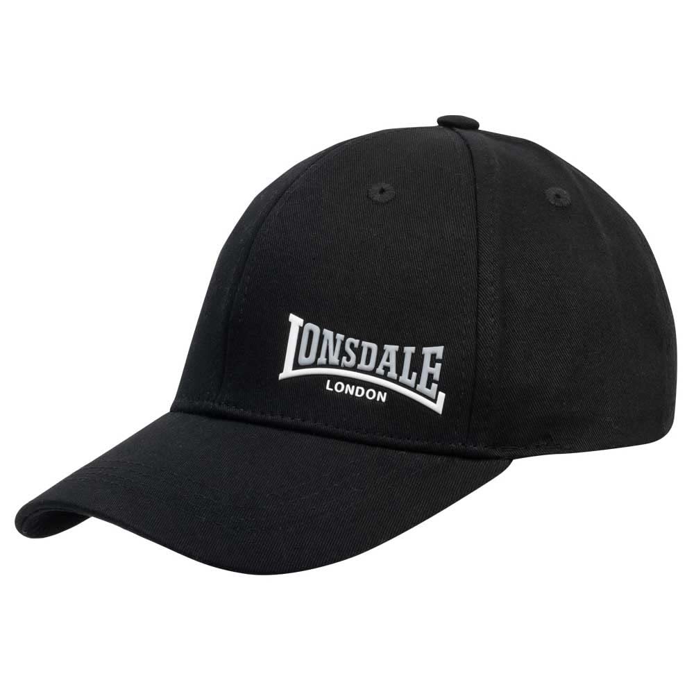 Lonsdale Men's ENVILLE Cap, Black/Blanco/Ash,