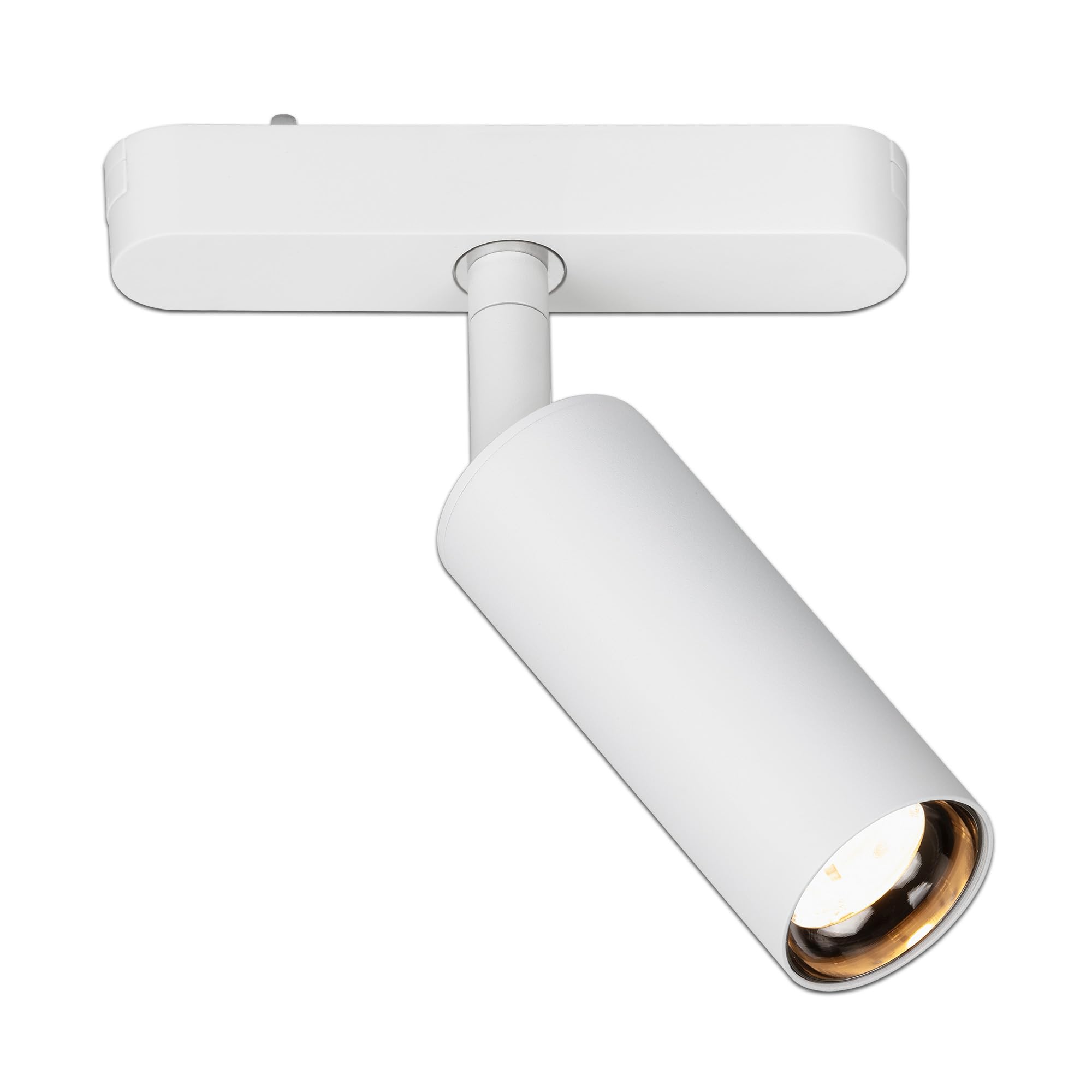 Briloner - Luxtrail LED Tracklight Track System, Warm White, Swivel, Accessories, Tracklight, LED Spot, Ceiling Spot, Spotlight, Ceiling Light, Ceiling Light, 130x40x155mm (WxDxH), White