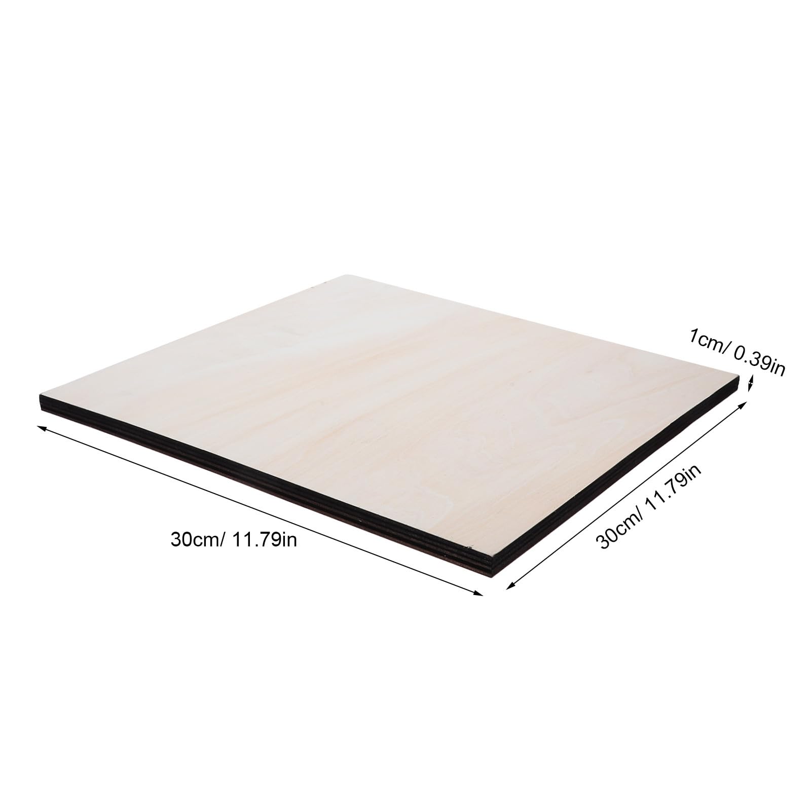 OUNONA 2 nieukończone panele z płótna rzemieślniczego z drewna, 12" x 12" tablica do malowania i szkicowania, panel z drewna do pirografii, puste tablice artystyczne do galerii