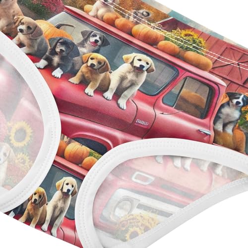 Autumn Harvest Truck Cute Panties Girl Girls Underwear Toddlers Cotton Artistic Undies Kids Briefs 2t4