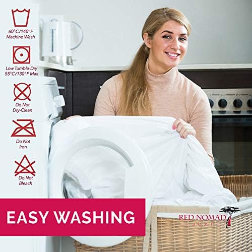 Red Nomad Zippered Mattress Encasement, Mattress Protector with Hook & Loop Zipper Secured Mattress Encasement Cover, 6-Sided Bed Cover - California King Size