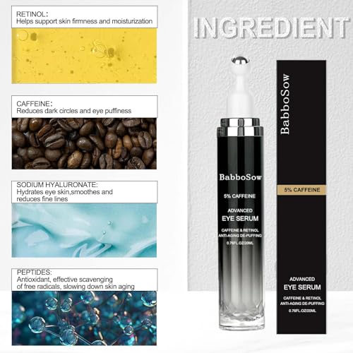 Caffeine Eye Cream, Caffeine Eye Serum,Under Eye Cream Dark Circles - Image 4