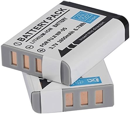 RUISI NP-95 Battery for Fuji X-100 X30, X100, X100S, X100T, X-S1,FinePix F30, F31, Real 3D W1 Digital Camera