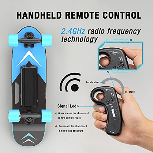 HITWAY elektrisch skateboard met afstandsbediening, 150 W motor max. Snelheid 15 km/u, zelfbalancerend e-longboard… - Afbeelding 6