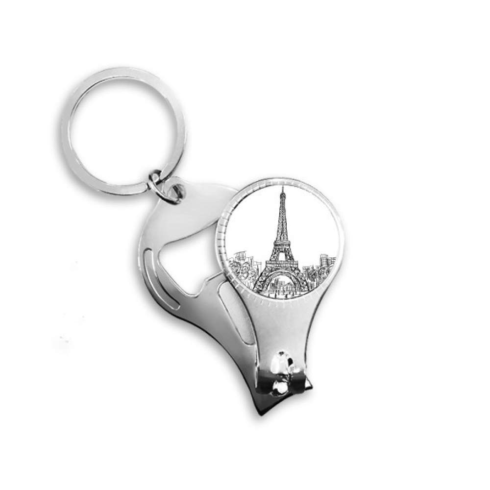 Pince à Ongles Porte-clés Décapsuleur Tour Eiffel Paris Souvenir France