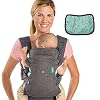 Infantino Flip Advanced 4-in-1 Babytrage – Ergonomische Babytrage mit 4 Tragepositionen – Für Säuglinge und Kleinkinder von 3,6-14,5 kg