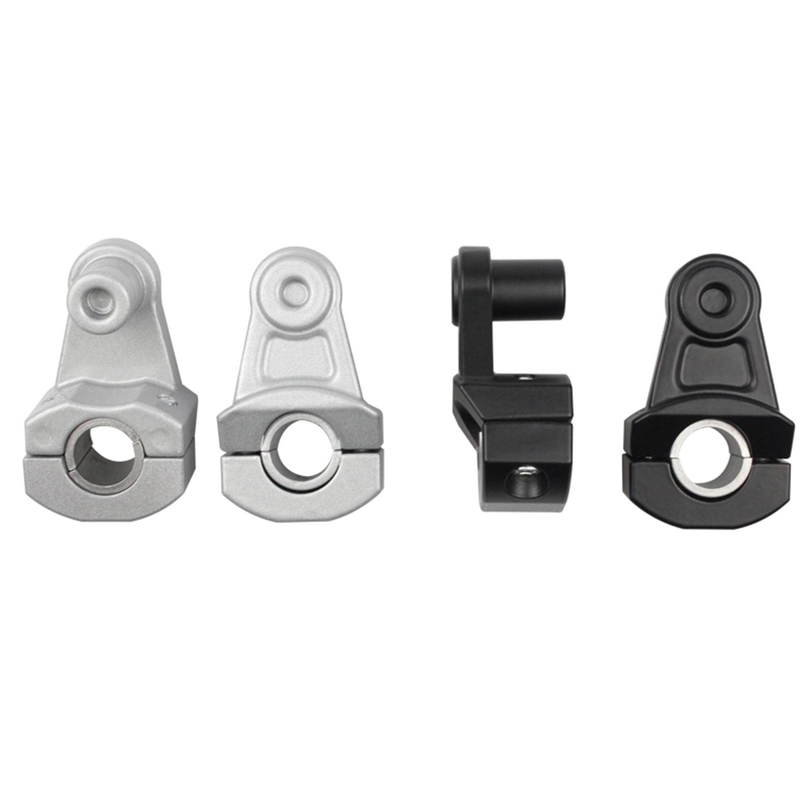 22mm 28mm Zestaw Adapterów Do Montażu Na Kierownicy Motocykla Extender Riding Zacisk Wspornika Kierownicy Riser zacisk Adapter(Silver)