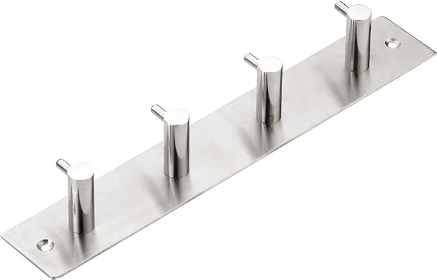 BBL Bada Business Limited Multipurpose Stainless Steel Wall Mounted Coat Hooks for Bathroom & Bedrooms for Quick & Easy Installation (Style 1-4 Hooks)
