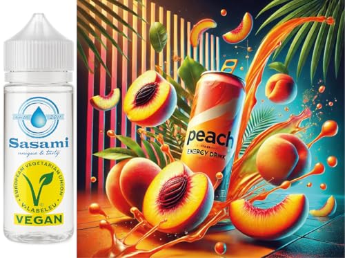 Arôme energy drink pêche Sasami 100ml pour retrouver du pep's sans nicotine