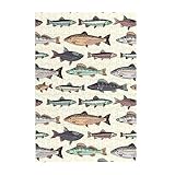 ジグソーパズル 魚柄 さかな 白地 木製 300ピース アニメ キャラクター パズル 減圧 レジャー おしゃれ 子供 初心者向け 人気 プレゼント 38 x 26cm