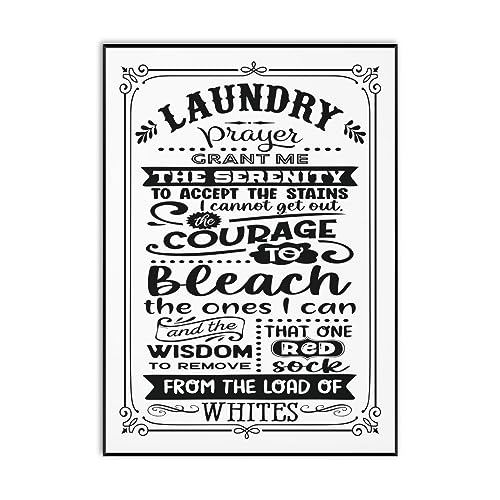 Maise & Rose Laundry Room Print | A4 Unframed Laundry Wall Art | Laundry Prayer | Laundry Room Poster Print | Laundry Room Décor | PR37