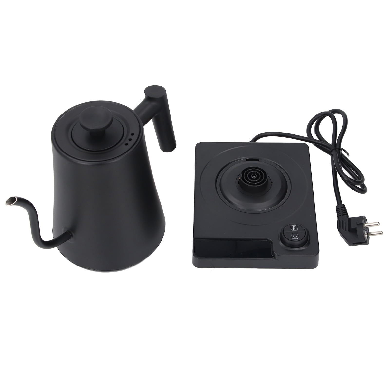 Dioche Hervidor Eléctrico con Cuello de Cisne de Acero Inoxidable, 1200 W, Calentamiento Rápido, Control Preciso de Temperatura, Pantalla LCD, Ergonómico, Perfecto para (Enchufe europeo 220V)