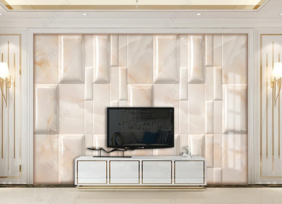 Papier peint intissé style marbre moderne pour créer une ambiance de restaurant chic à la maison
