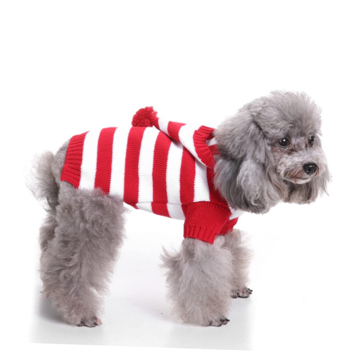 PRETYZOOM 3 Pièces Pull Chien Tricoté Décoration Extérieur Vêtements Thermiques Polyester