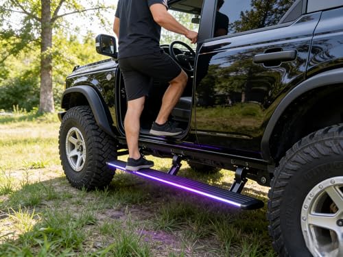 Estribos eléctricos con luces LED para Ford Bronco 4 puertas miniatura 3
