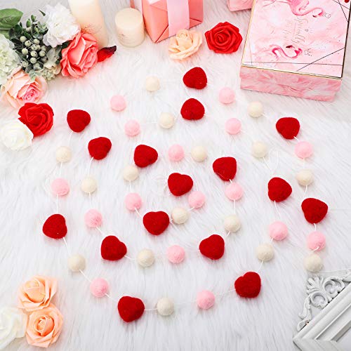 Valentines Felt Ball Garland