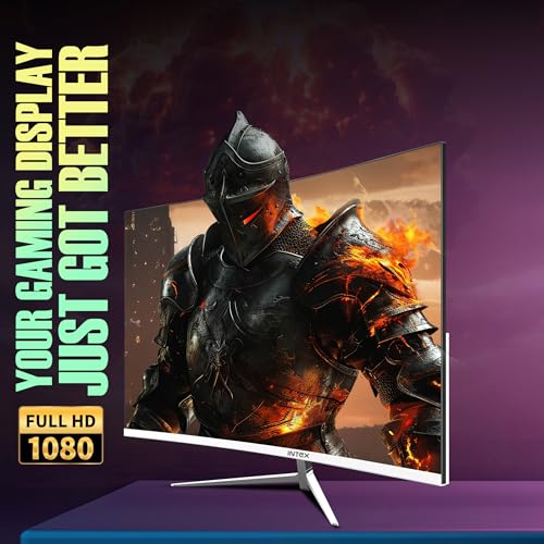 Image of Intex 22 Inch Curved Gaming Monitor | Full HD 1080p | 120Hz Refresh Rate | VA Panel | Frameless Design | Built-in Speakers | HDMI & VGA | Ideal for Gaming & Office