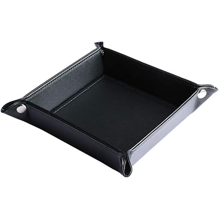 Svuotatasche In Pelle GORESE - Organizer Per Scrivania Con 4 Scomparti, 30.3x20.3x4.1cm, Nero - Foto 7