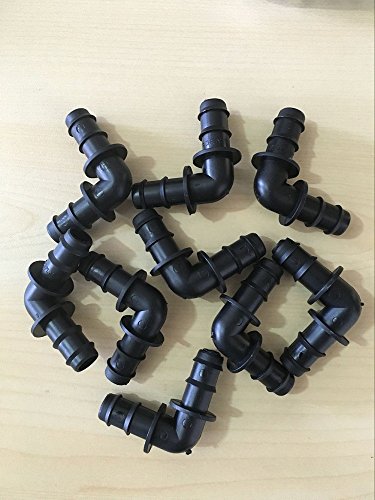 20 conectores de codo de púas de 16 mm para sistemas de...