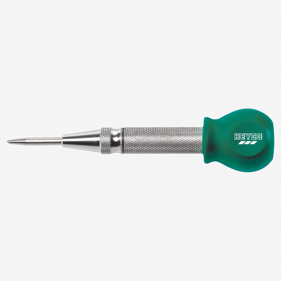 Heyco 1576013080" 1576" Adjustable Center Punch, Silver/Green