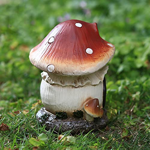 Ornement de maison en forme de champignon résistant à l'humidité extérieure