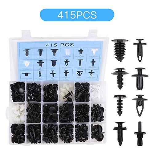 Voodonala Car Retainer Kit Push Rivet Pins Clips Fastener Plastics Trim Panel Body Assortment for Jeep Ford GM Toyota Honda