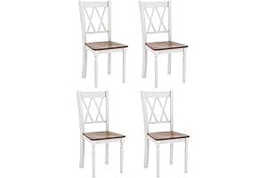 Giantex Farmhouse Chairs Set of 4: Rustic Charm for Your Dining Space