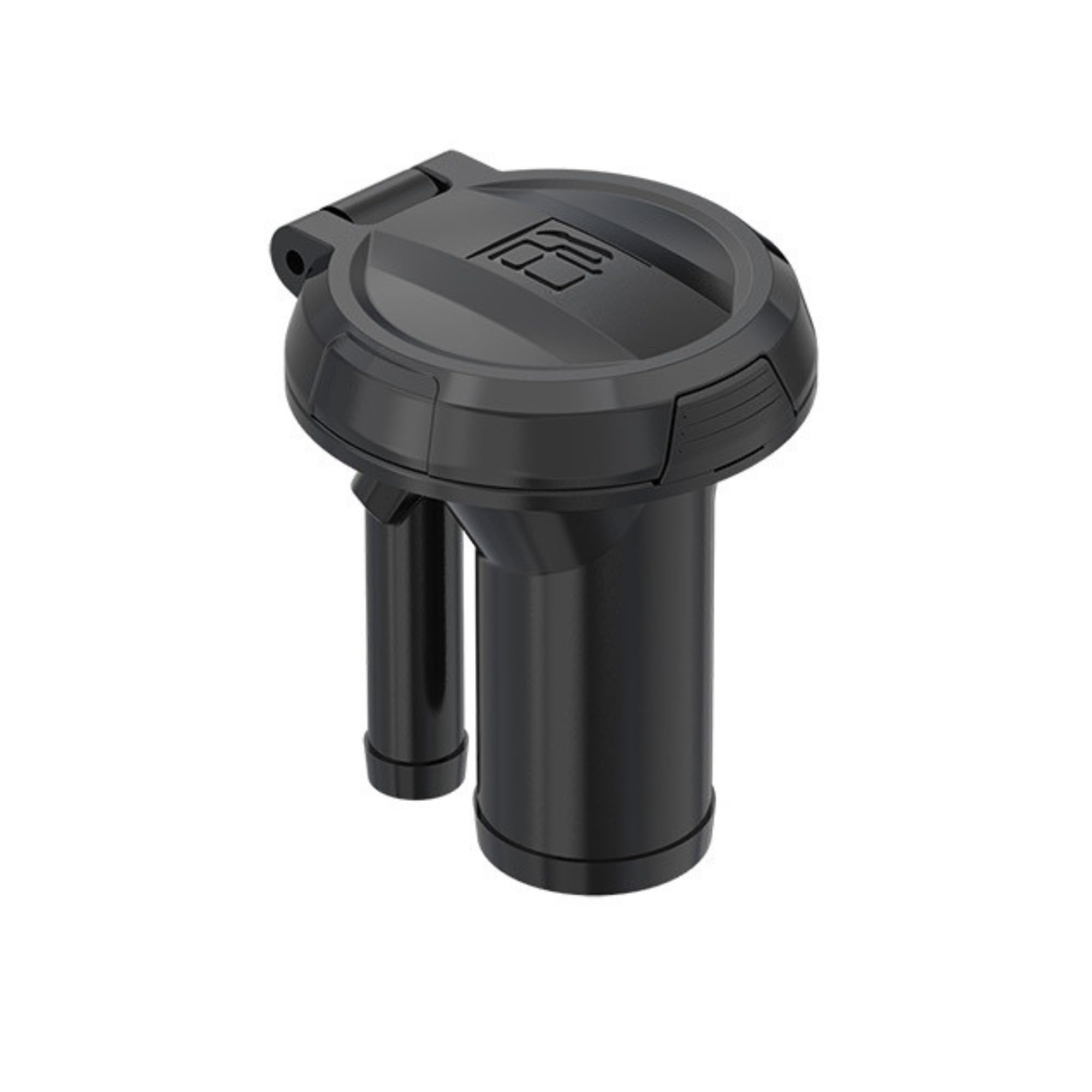 SEAFLO 04 Series Deck Filler with Vent, Straight, Diesel Fuel Fill, 1-1/2" Fuel Hose & 5/8" Vent Hose, PA66+33% GF Marine Boat Yacht Fill Port, SFCD2-38-04