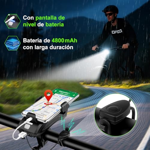 Luz para bicicleta recargable 23 Imagen adicional