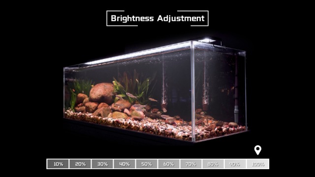 Image of hygger LED Aquarium Light, 42W Full Spectrum Fish Tank Light with Multi-Color Timer DIY Mode 24 /7 Natural Mode Adjustable Brightness, Aquarium Plant Light with Extendable Brackets for 46~52IN Tank