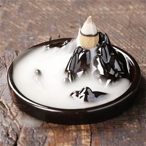 Brûleur d'encens à reflux céramique flux alpin cascade inversée - 3