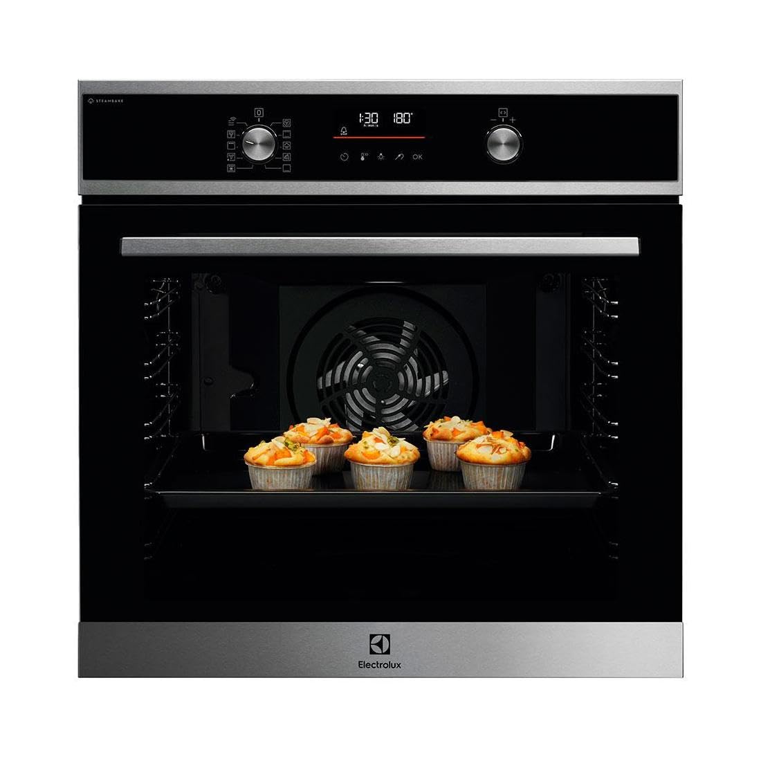 Electrolux EOD6P77X Forno multifunzione a vapore con pulizia pirolitica, 11 funzioni, 45 programmi automatici, cottura uniforme multilivello, sonda termica, riscaldamento rapido, display LED, inox, A+