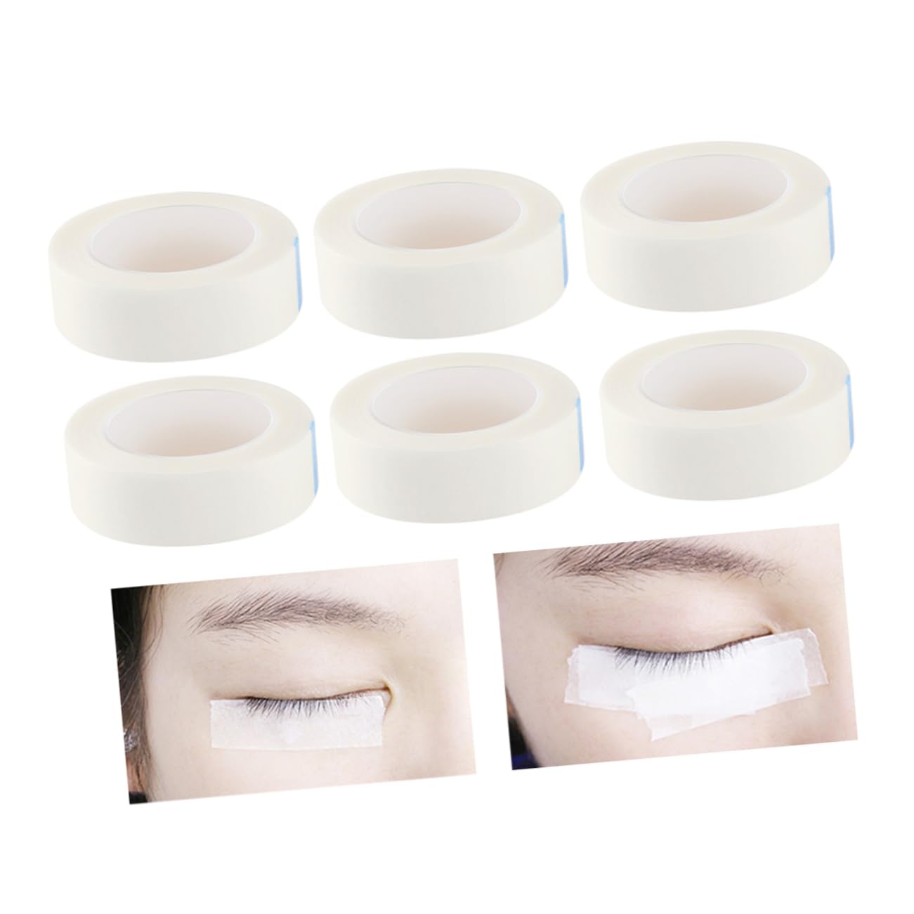 Baluue Eyelash Extension Isolation Tape Rolls 12 Pack Non-Woven Material Breathable Gentle for Salon Use