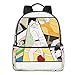 AOOEDM Ping Pong The Animation Print Mochila Escolar para Estudiantes Ciclismo Escolar Ocio Viaje Camping Mochila al Aire Libre