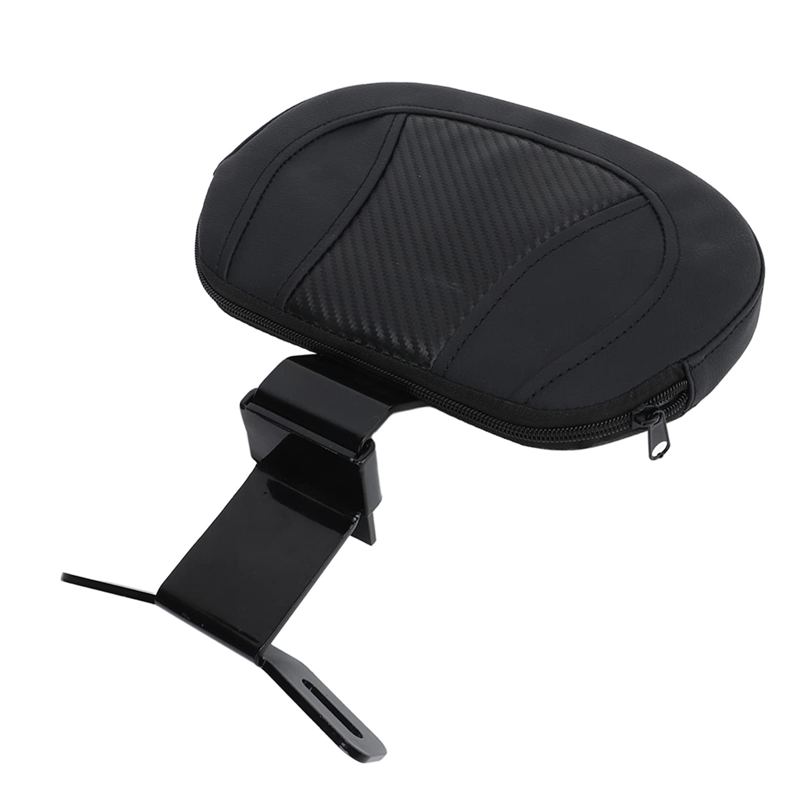 Schienale del sedile del passeggero della moto, supporto solido e confortevole, equilibrio stabile, rimovibile, universale per moto (nero), schienali