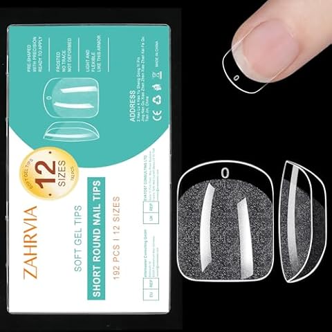 ZAHRVIA Soft Gel Nail Tips for Extensions Cover
