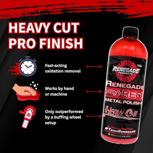 image for Renegade Products USA Pro Red Liquid Metal Polish - Heavy Cut Aluminum