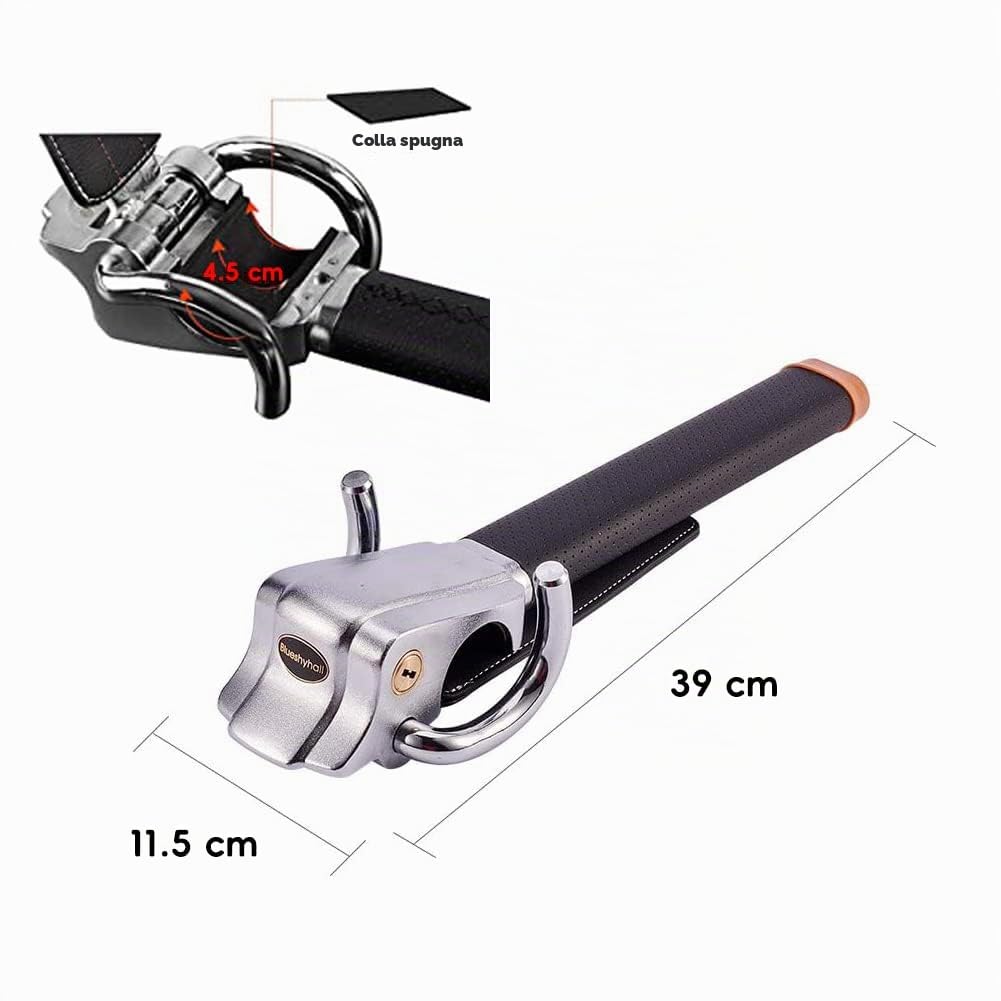 Blueshyhall universale auto volante serratura antifurto bloccasterzo volante antifurto Serrature con chiave