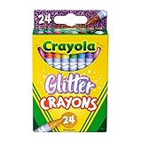 Crayola Glitter Crayons, Back To School Supplies, 24Count, Multi