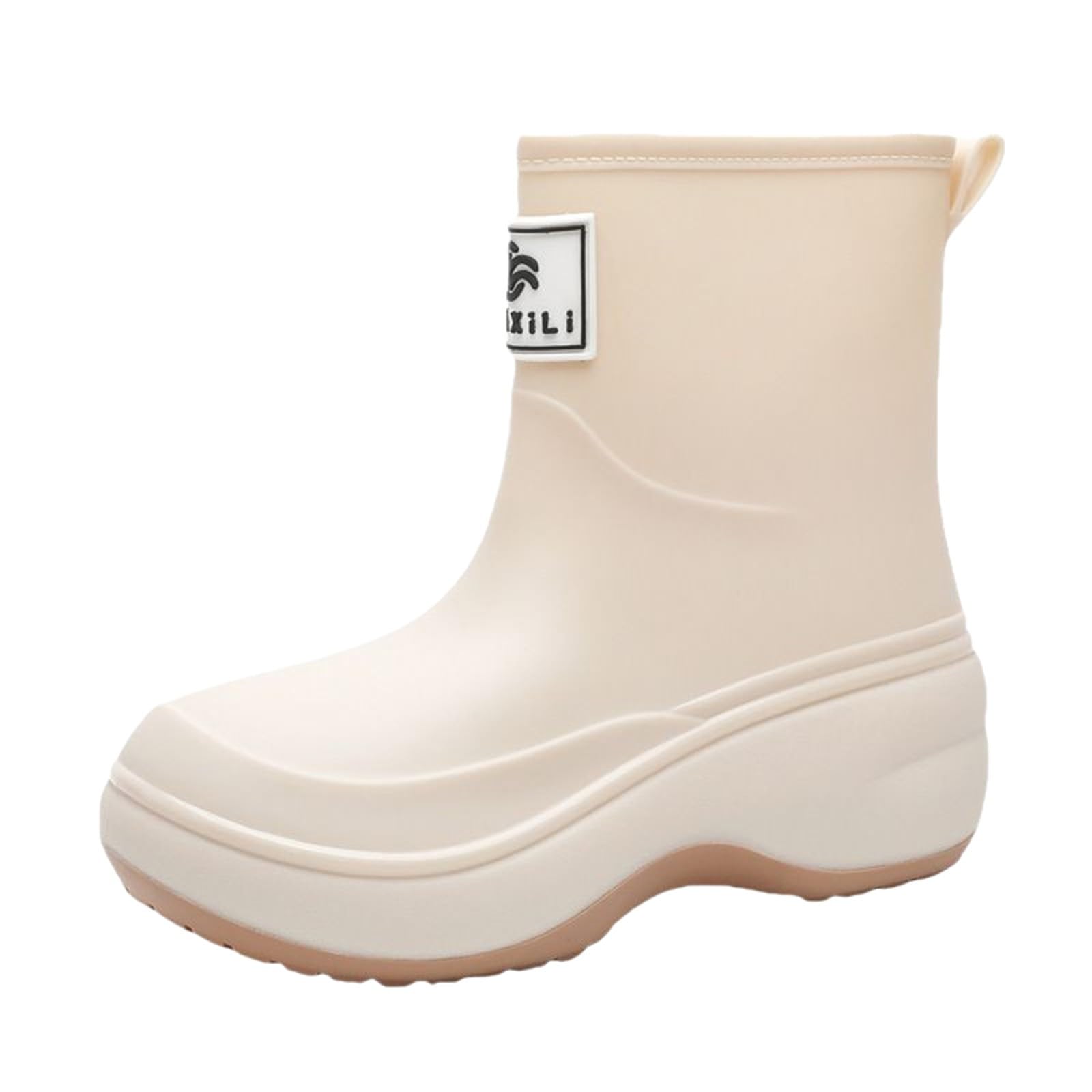 Botas de goma para mujer, botas de lluvia impermeables, botines de goma, botas de goma para exteriores, botas de goma para exteriores, botas de jardín, botas cortas de lluvia antideslizantes, botas de