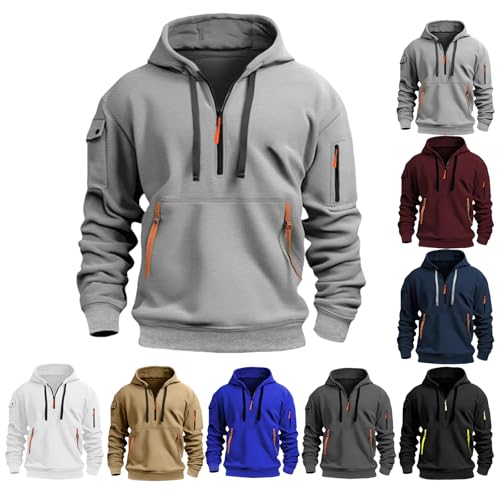 Wankang Tactical Hoodies for Men Fleece Hoodies Pullover Comfort Travel Hoodie Casual Long Sleeve Sweatshirts with Pockets