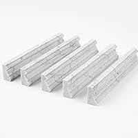 Vista 8 de 10 piezas de moldura de corona de mármol blanco de Carrara para sillas, 2x12 pulgadas de borde biselado para baño, cocina, ducha, sala de estar