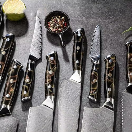 Set Cuchillos Cocina 9 Piezas Acero Inox miniatura 4