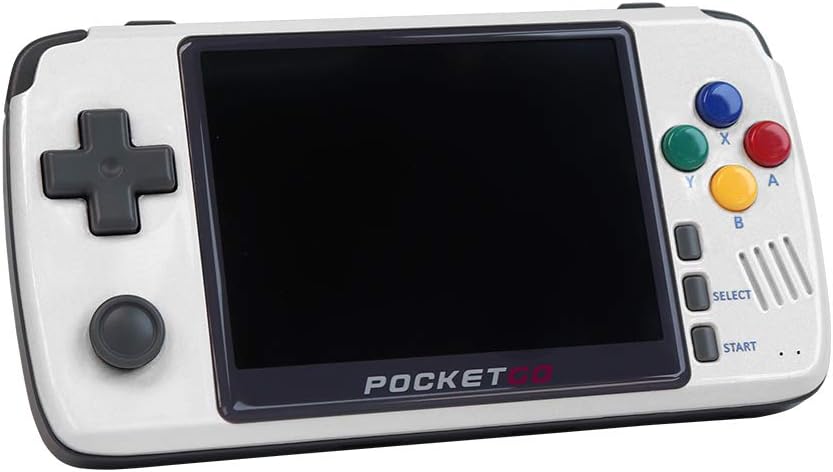 New PocketGo V2 Upgraded Retro Game Console Video Game Handheld Save Progress PS1/SNES Games Colorful 3.5" IPS Screen