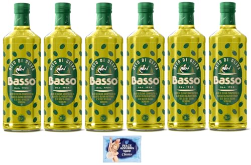 Basso Olio di Oliva 1L, 6 Bottiglie